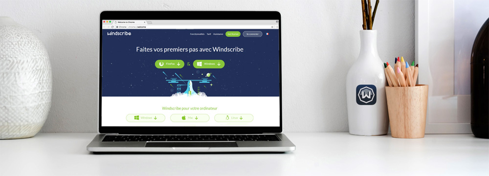 Illustration : Télécharger Windscribe le VPN à la carte