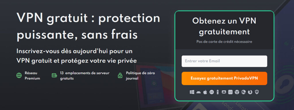 Accéder aux réseaux sociaux bloqués avec PrivadoVPN gratuit