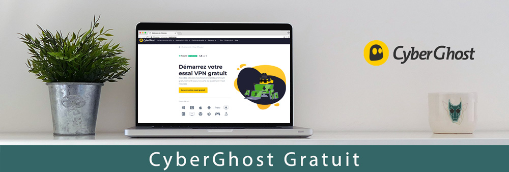 Illustration : bannière CyberGhost gratuit