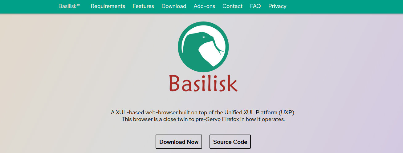 Illustration : Basilisk pour Linux