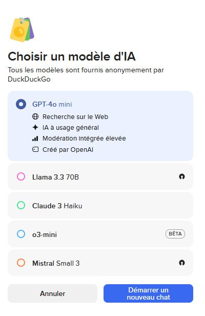 Illustration : choisir son modèle IA
