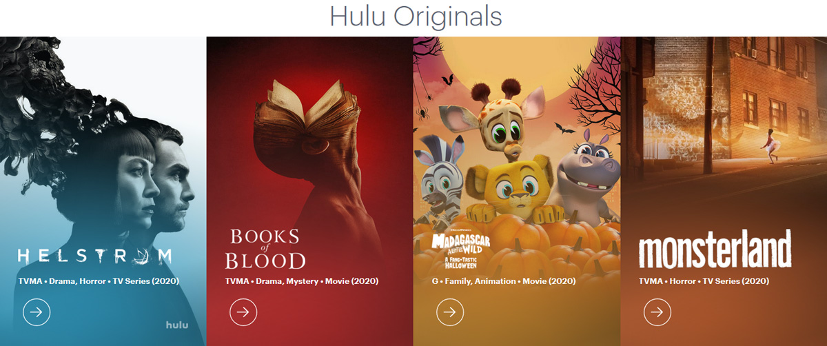 Illustration : contenus exclusifs hulu