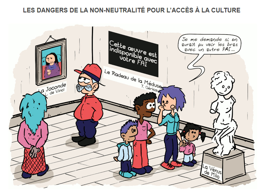 Illustration : danger de la non neutralite du net pour la culture