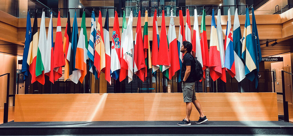 Illustration : Drapeaux de l'UE