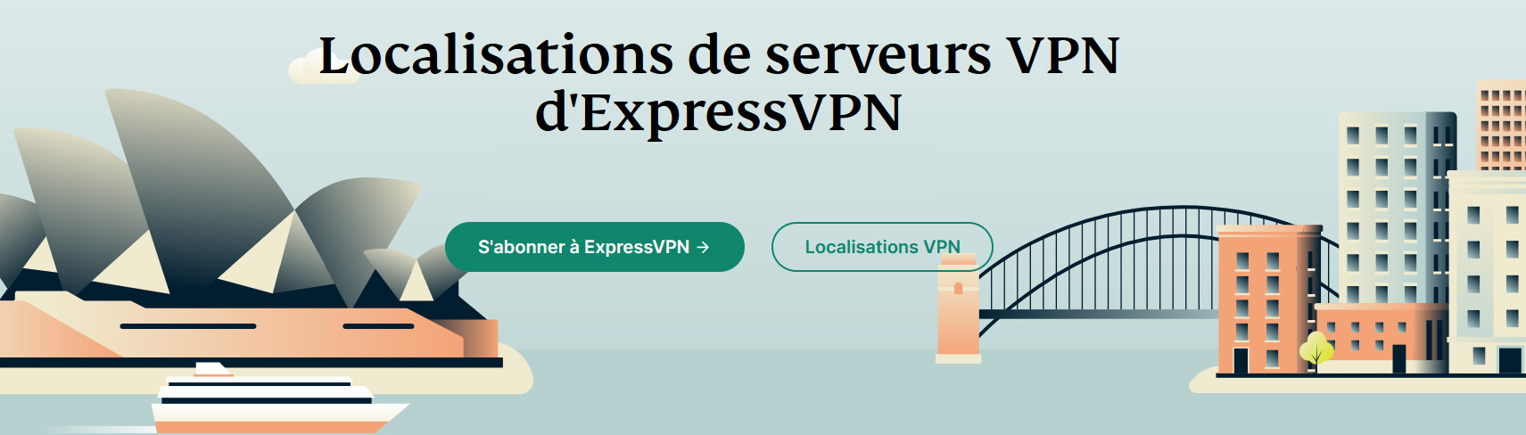 Illustration : emplacements des serveurs d'ExpressVPN dans le monde entier