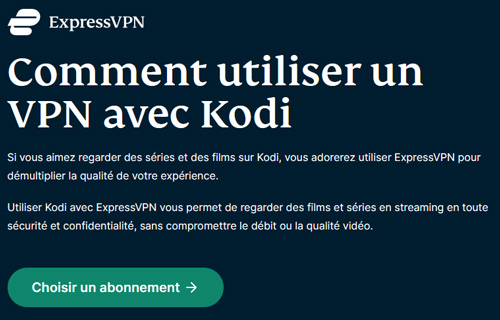 Illustration : VPN pour Kodi