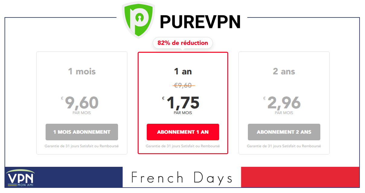 Illustration : promotion French Day pureVPN