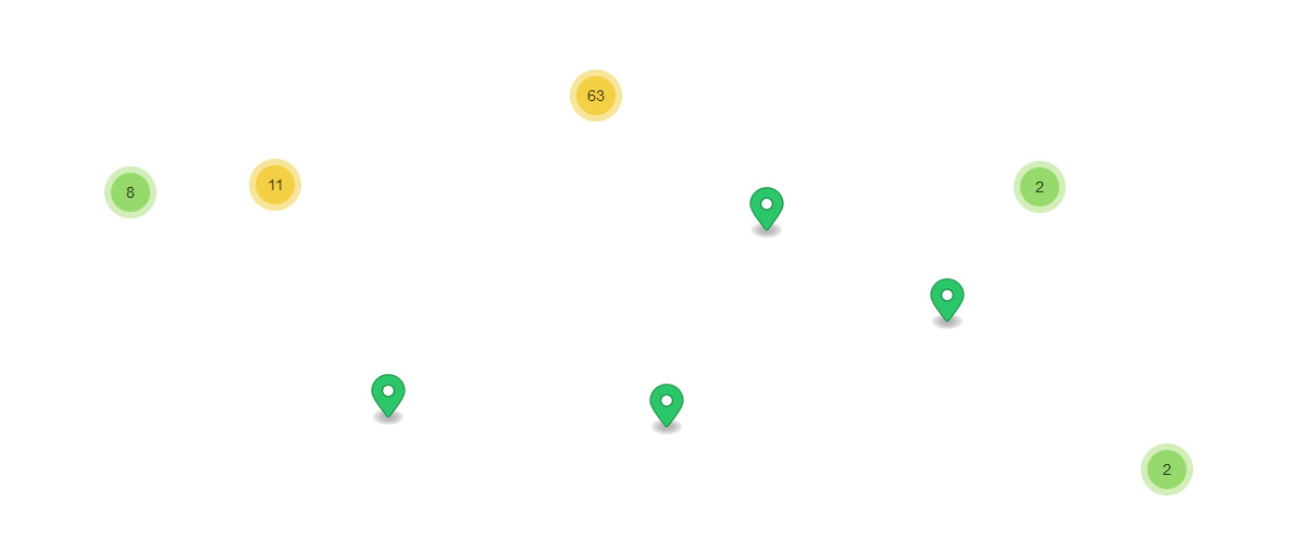 Illustration des emplacements de serveurs de VPNht