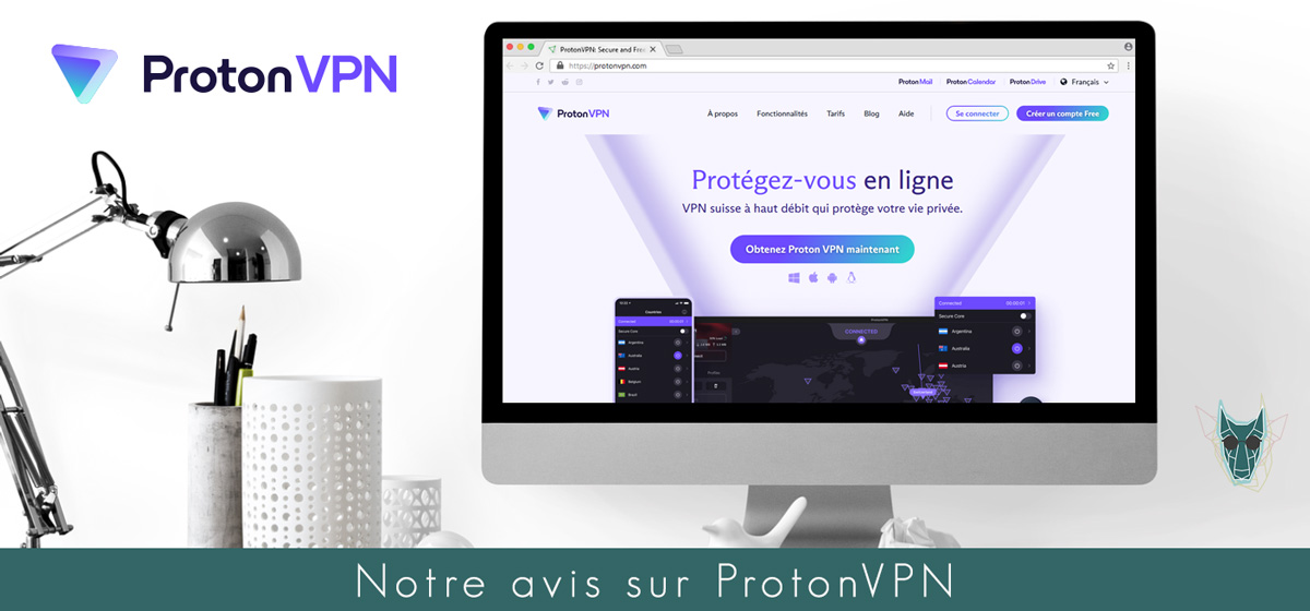 Illustration : Mise en situation de ProtonVPN