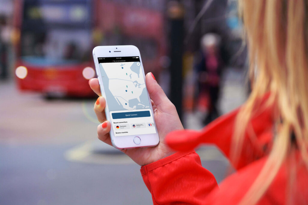 Illustration NordVPN pour IOS
