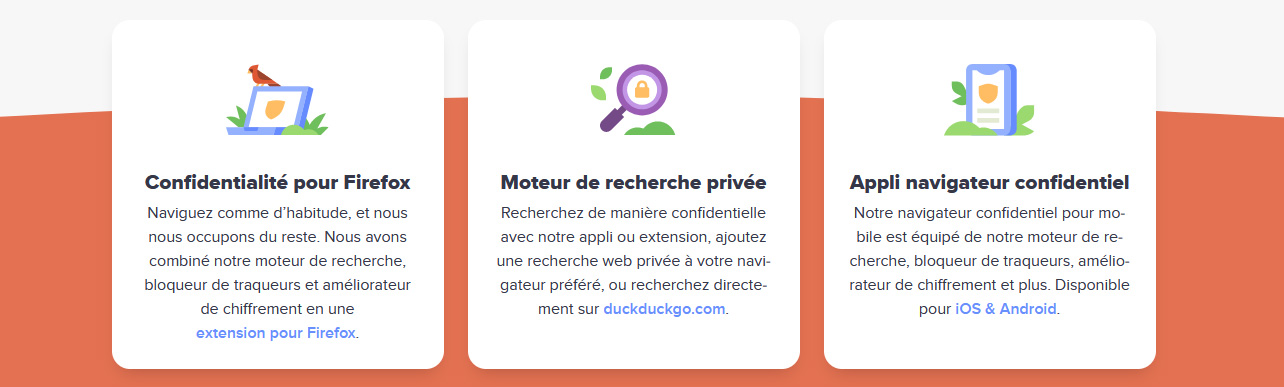 Illustration : DucDuckGo, l'alternative à Google serch