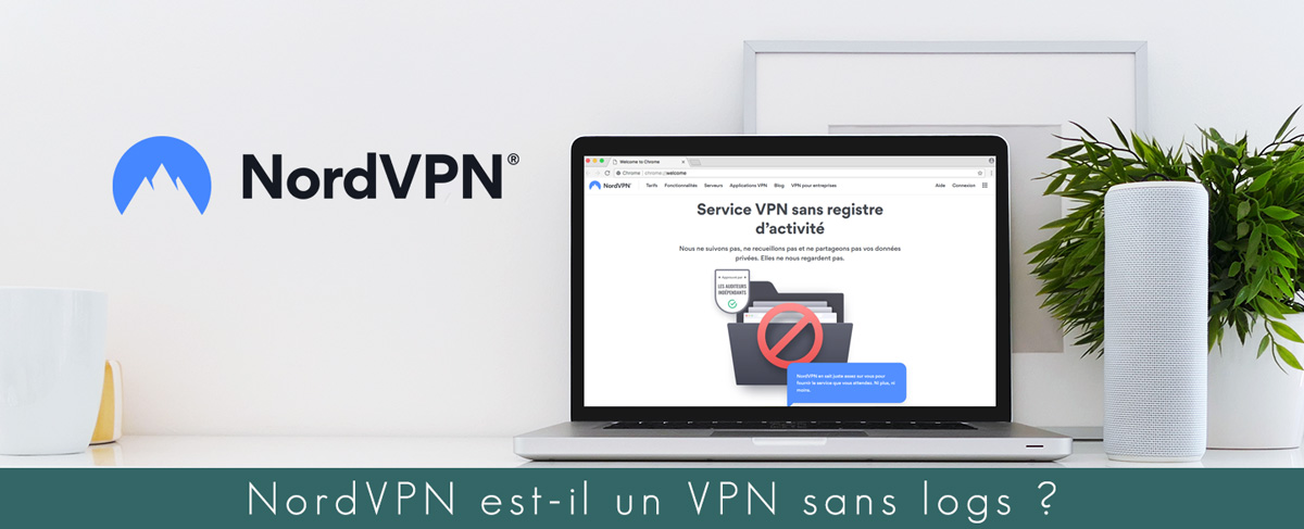 Illustration : Mise en situation de la page traitant des logs chez NordVPN