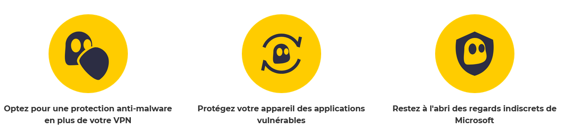 Illustration : nouveautés CyberGhost pour windows