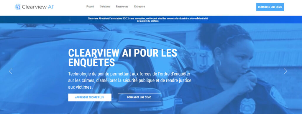 Illustration : présentation clearviewAI