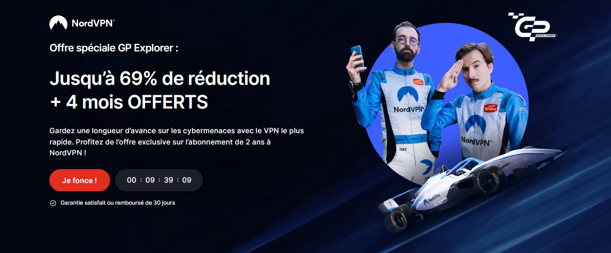 Illustration : NordVPN spécial GP explorer 2