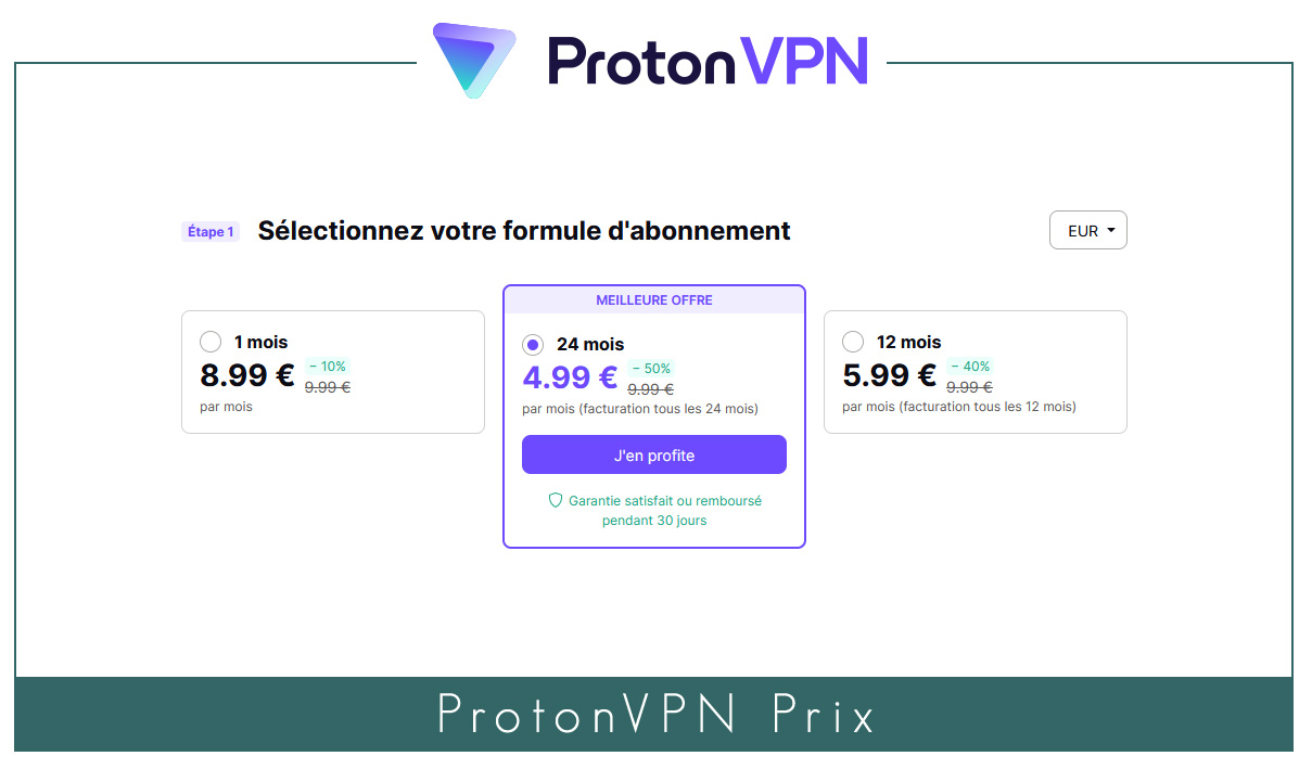 Illustration : ProtonVPN prix de septembre 2023