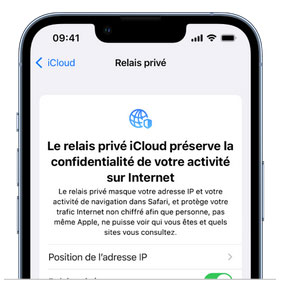 Illustration : relai privé iCloud