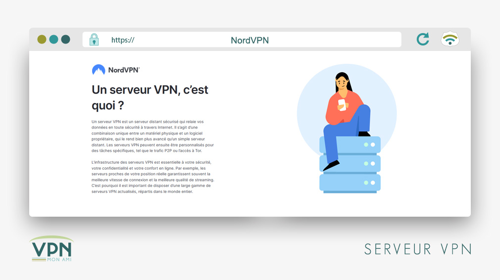 Illustration : Serveur VPN de NordVPN