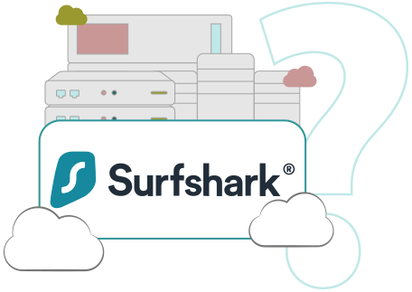 Illustration : Picto serveur Surfshark