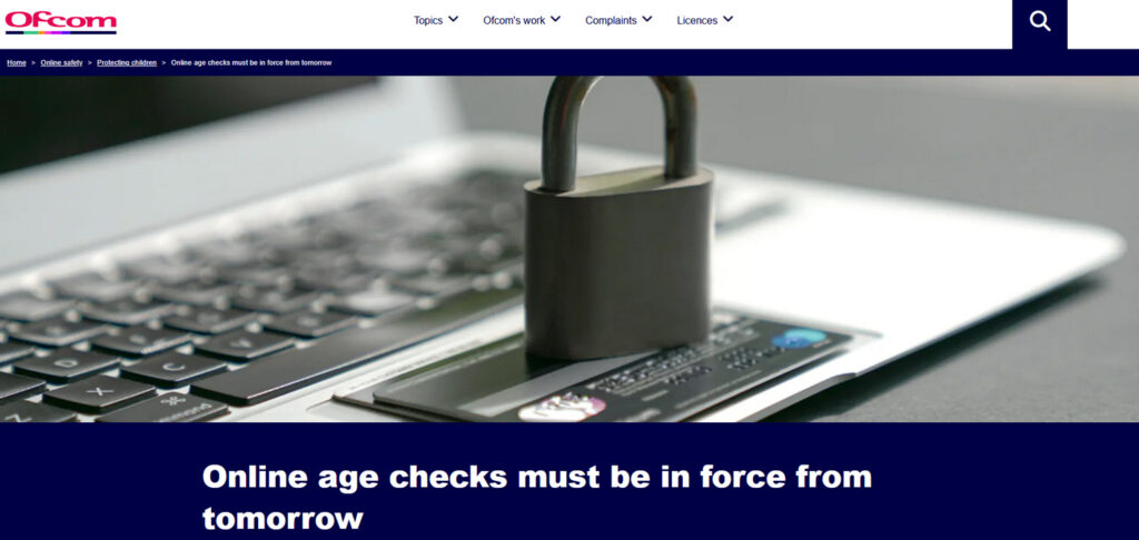 Illustration : site de l'ofcom