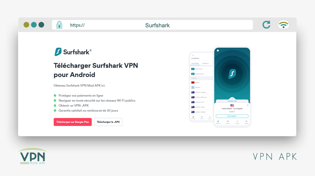 Illustration : Surfshark VPN APK