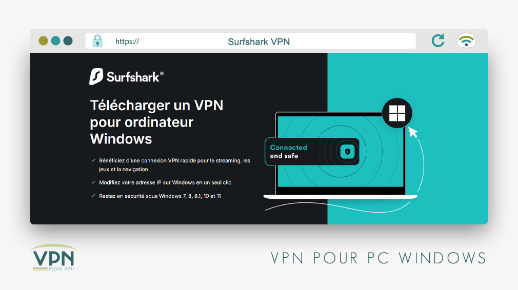télécharger Surfshark VPN pour ordinateur PC Windows
