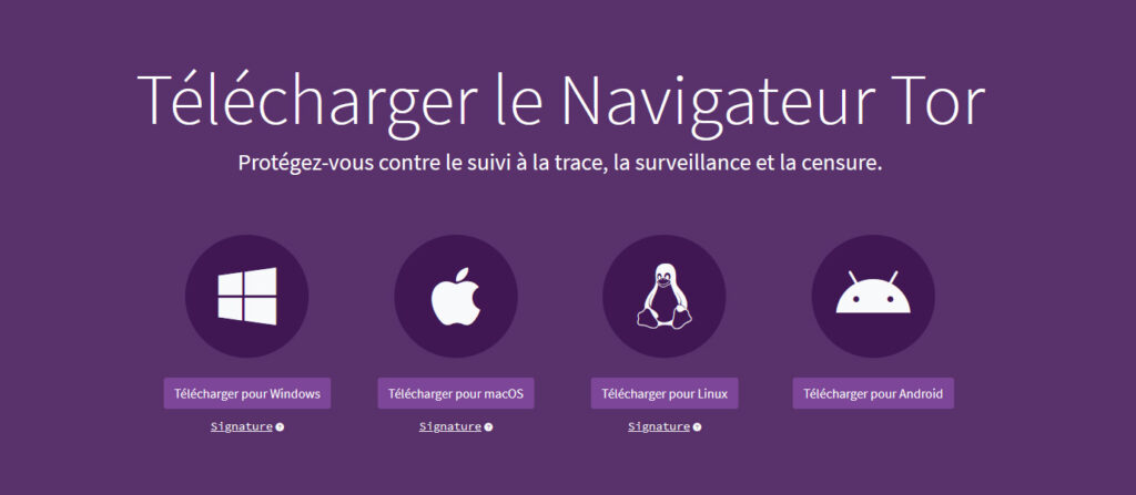 Illustration : Télécharger le navigateur Tor
