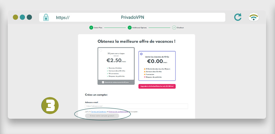 Illustration: Tuto PrivadoVPN gratuit partie 3