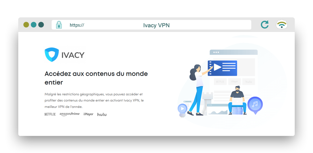 Illustration : voici Ivacy VPN pas cher