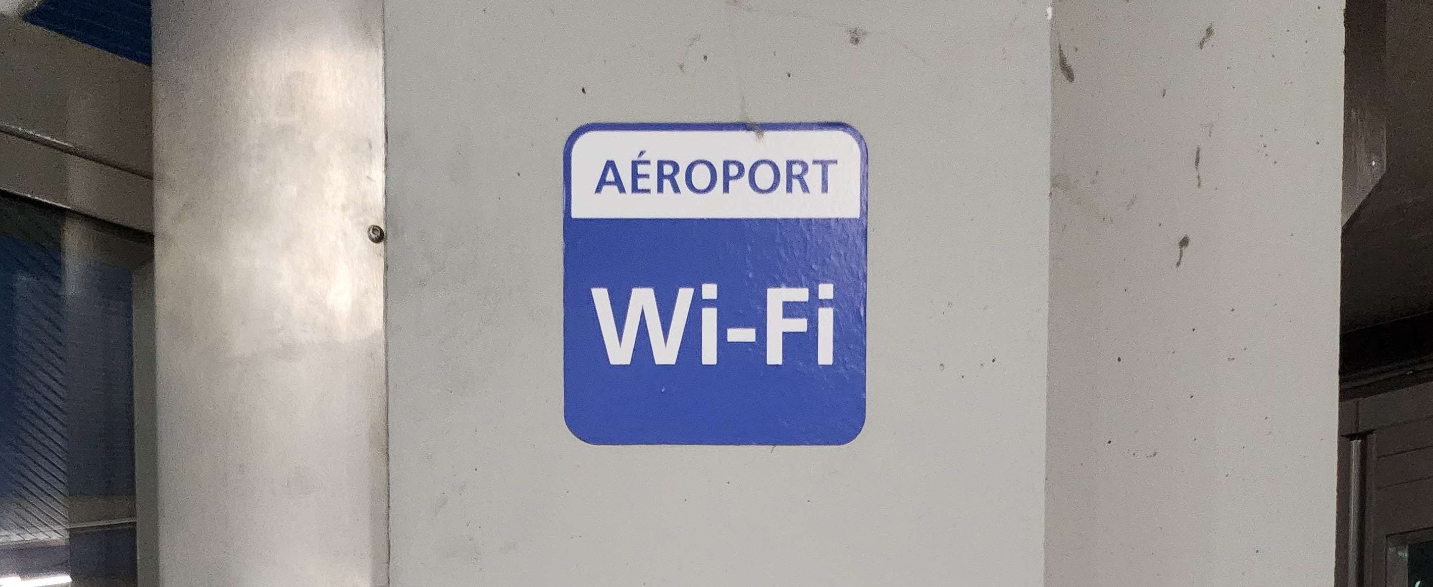 Illustration : Wifi public aéroport